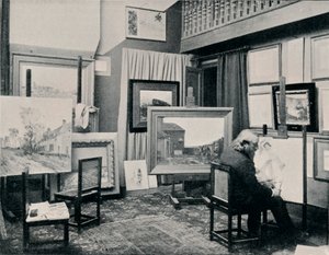 Cazin في الاستوديو الخاص به ، c1897 بواسطة غير معروف