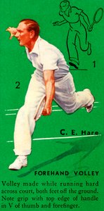CE هير - Forhand Volley ، c1935. بواسطة غير معروف