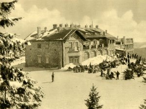 محطة التلفريك ، جبال راكس ، النمسا السفلى ، c1935. ال بواسطة غير معروف