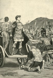 قيصر يخاطب جيوش مالكونت في الحرم الجامعي مارتيوس ، 1890. بواسطة غير معروف