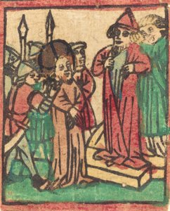 تمزق قيافا ثيابه ، 1449 على الأرجح. بواسطة غير معروف