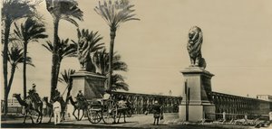 القاهرة - جسر قصر النيل ، c1930-c1939. بواسطة غير معروف