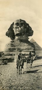 القاهرة - أبو الهول ، c1918-c1939. بواسطة غير معروف