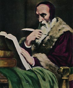 كالفن 1509-1564. - لوحة بقلم شيفر 1934. بواسطة غير معروف