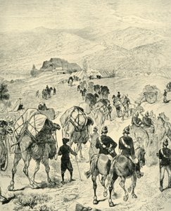 معسكر الجنرال روبرتس في ثال على نهر كورام ، 1901. بواسطة غير معروف