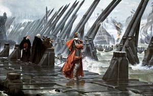 الكاردينال ريشيليو في حصار لاروشيل ، 1628 أوائل القرن العشرين بواسطة غير معروف