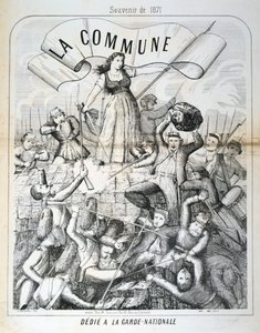 كارتون مخصص للحرس الوطني ، كومونة باريس ، 1871 بواسطة غير معروف