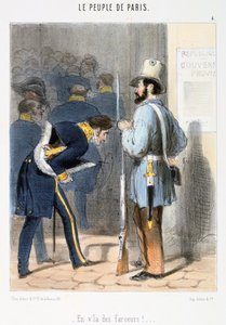 الرسوم المتحركة المتعلقة بكومونة باريس ، 1870. بواسطة غير معروف