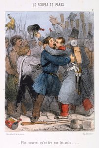 الرسوم المتحركة المتعلقة بكومونة باريس ، 1870. بواسطة غير معروف
