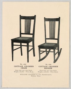 رسم توضيحي للكتالوج ، تصميمات للكراسي ، 1904–05 بواسطة غير معروف