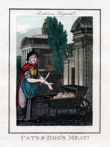 قطط ولحوم كلاب! ، مستشفى بيتليم ، لندن ، 1805 بواسطة غير معروف