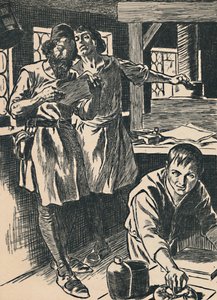 Caxton في مطبعة له ، c1907 بواسطة غير معروف