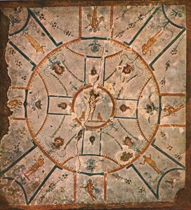 السقف في غرفة Hypogeum of Lucina ... روما ، إيطاليا ، 1928. بواسطة غير معروف