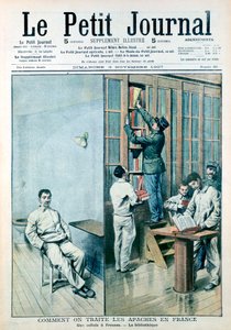 زنزانة ومكتبة في سجن فريسنيس ، 1907 بواسطة غير معروف
