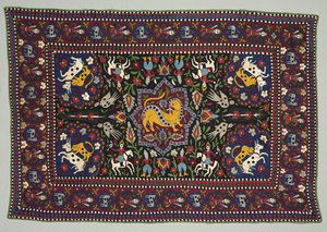 غطاء أرضي احتفالي أو صيفي ، 1800s. بواسطة غير معروف