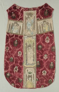 ظهر Chasuble مع حزام Orphrey مطرز ، 1415-1425. بواسطة غير معروف