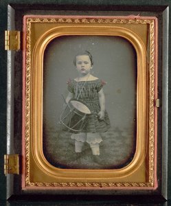 طفل مع طبل ، 1850. بواسطة غير معروف