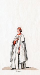 Chorister ، تصميم أزياء للعب شكسبير ، هنري الثامن ، القرن التاسع عشر بواسطة غير معروف