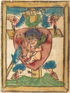 المسيح الطفل في القلب الأقدس 1450 - 1470. بواسطة غير معروف