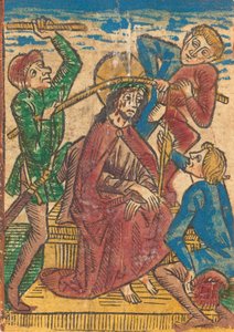 توج المسيح بالأشواك ، ج. 1490. بواسطة غير معروف