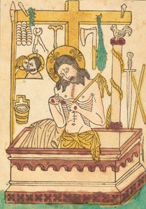 المسيح كرجل الأحزان 1430 - 1440. بواسطة غير معروف