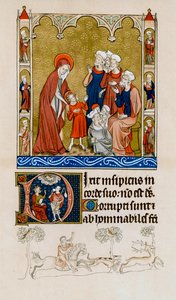 تم العثور على المسيح من قبل والدته في الهيكل المتنازع مع الأطباء ، c1310-1320 بواسطة غير معروف