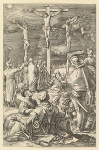 المسيح على الصليب ، من آلام المسيح ، كاليفورنيا. 1598-1617. بواسطة غير معروف