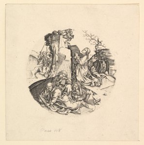 نسخة المسيح على جبل الزيتون مستديرة ، كاليفورنيا. 1435-1491. بواسطة غير معروف