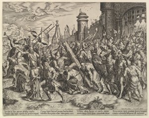 المسيح في طريقه إلى الجلجثة ، كاليفورنيا. 1560. بواسطة غير معروف