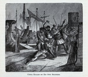 قتل Cinna من قبل جنوده ، 1882 بواسطة غير معروف