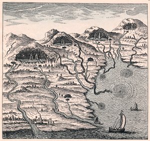 تداول المياه بين البحر والجبال ، 1665 بواسطة غير معروف