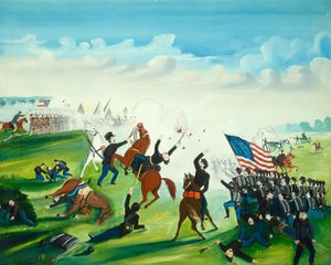 معركة الحرب الأهلية ، 1861 أو بعد ذلك. بواسطة غير معروف