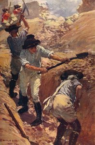 كلايف في الخنادق في Arcot ، 1751 c1912 بواسطة غير معروف