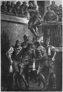 حادث تعدين الفحم ، سيهام كوليري ، مقاطعة دورهام ، 1880 ج 1895 بواسطة غير معروف