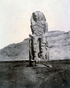 تمثال من ممنون ، طيبة ، مصر ، 1852 بواسطة غير معروف