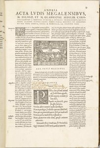 كوميديا تيرينس جان دي روني ، 1552. بواسطة غير معروف