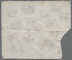 اسكتشات تركيبية بعد رافائيل وفنانين آخرين مستقيمين ، ج. 1800. بواسطة غير معروف