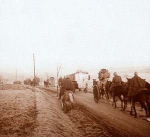 قافلة ، جينيكورت ، شمال فرنسا ، 1916 بواسطة غير معروف
