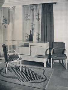 ركن غرفة من تصميم Hayes Marshall for Fortnum & Mason Ltd. ، لندن ، 1936 بواسطة غير معروف