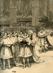 تتويج الملك ويليام الرابع: الموكب الملكي ، دير وستمنستر ، لندن ، 1830 م ، 1890. بواسطة غير معروف