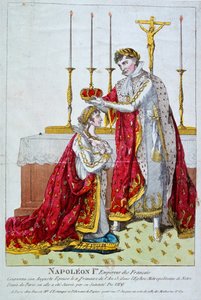 تتويج الإمبراطورة جوزفين ، 2 ديسمبر 1804 ، القرن التاسع عشر بواسطة غير معروف