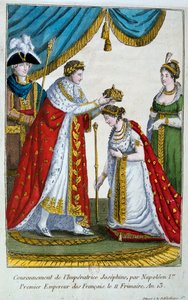 تتويج الإمبراطورة جوزفين ، 2 ديسمبر 1804 ، القرن التاسع عشر بواسطة غير معروف