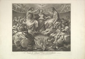 تتويج العذراء ، 1741. بواسطة غير معروف