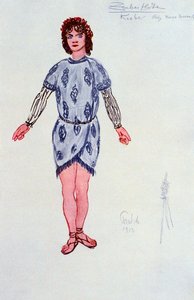 تصميم أزياء لأحد الشباب أو Genii ، 1913 بواسطة غير معروف