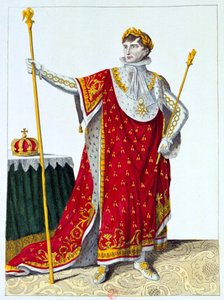 زي تتويج نابليون الأول ، 2 ديسمبر 1804 ، القرن التاسع عشر بواسطة غير معروف