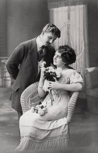 زوجين في الحب ، c1900-1919 بواسطة غير معروف