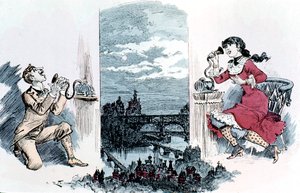 مغازلة عبر باريس ، 1883 بواسطة غير معروف