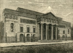 مسرح كوفنت جاردن: الواجهة في عام 1850 ، 1881. بواسطة غير معروف