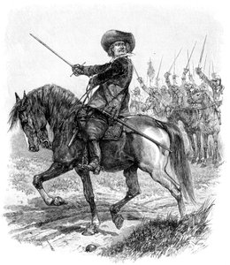 كرومويل في معركة مارستون مور ، 2 يوليو 1644 ، القرن التاسع عشر بواسطة غير معروف