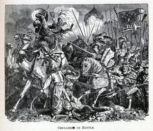 الصليبيون في المعركة ، 1882 بواسطة غير معروف